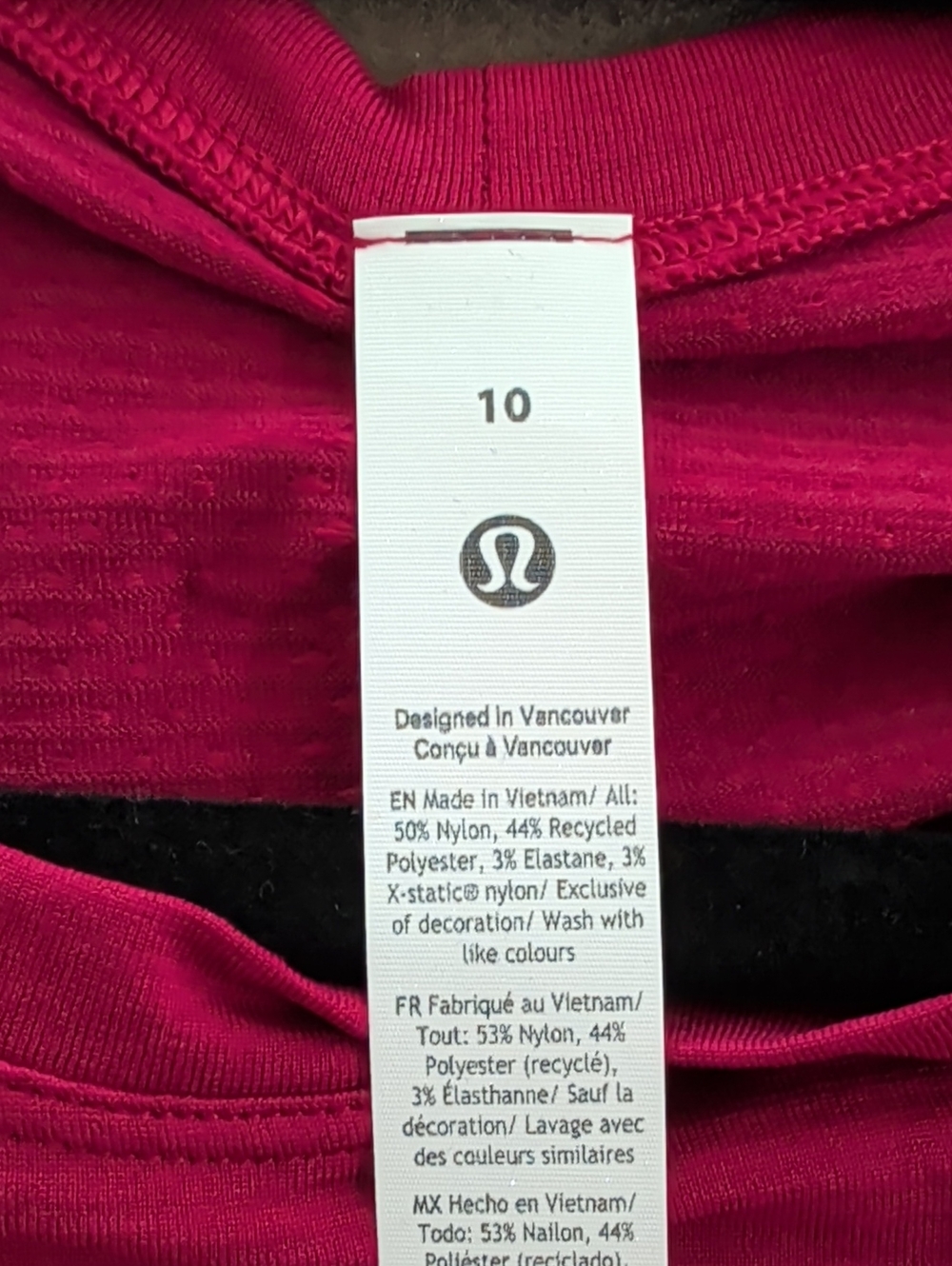 Lululemon Swiftly Tech Short Sleeve 2.0 Race Length Berry Rumble NWT - Picture 5 of 6
